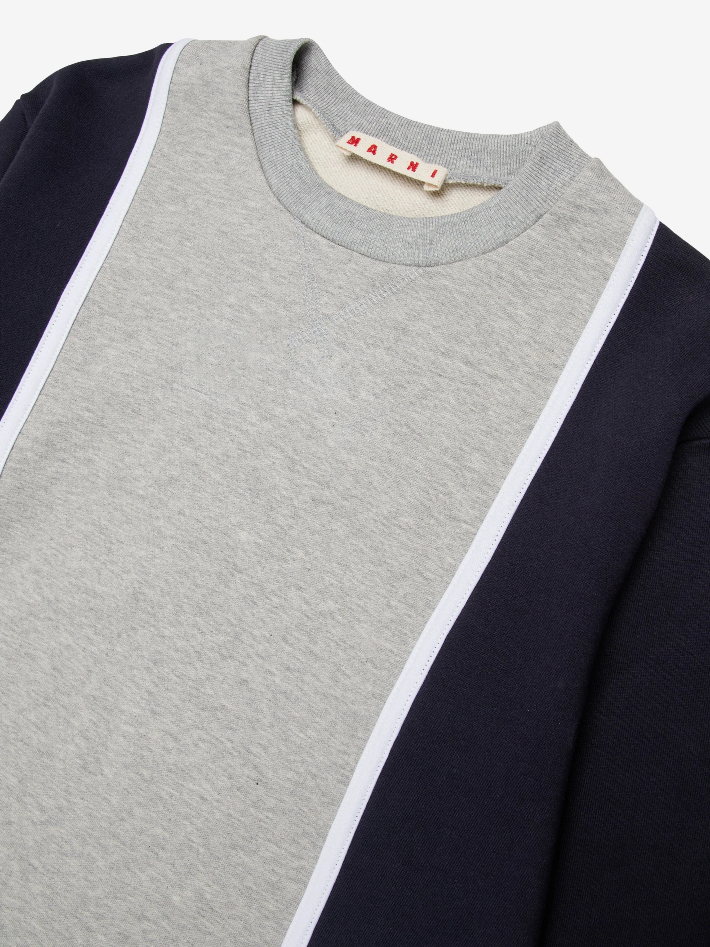Kids Colourblock Sweatshirt in Navy