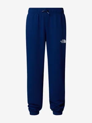 Kids Regular Tapered Joggers in Blue