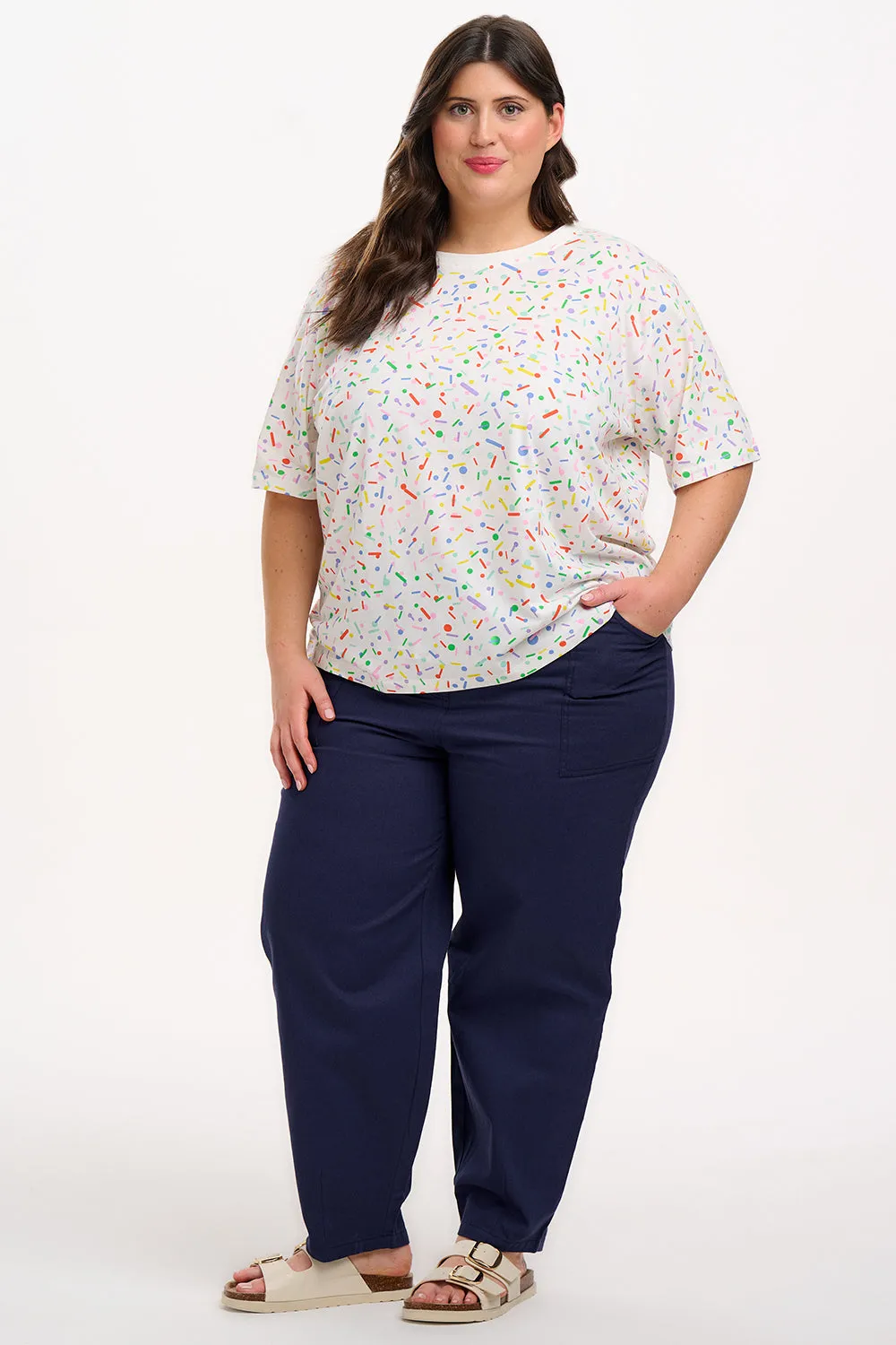 Kinsley Relaxed T-Shirt - Off-White. Cake Sprinkles