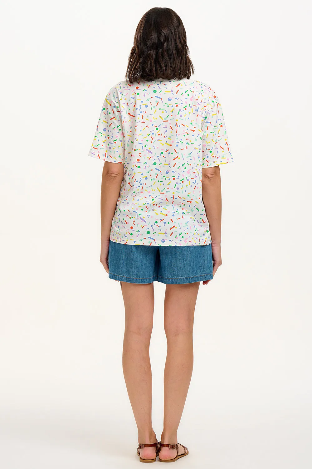 Kinsley Relaxed T-Shirt - Off-White. Cake Sprinkles