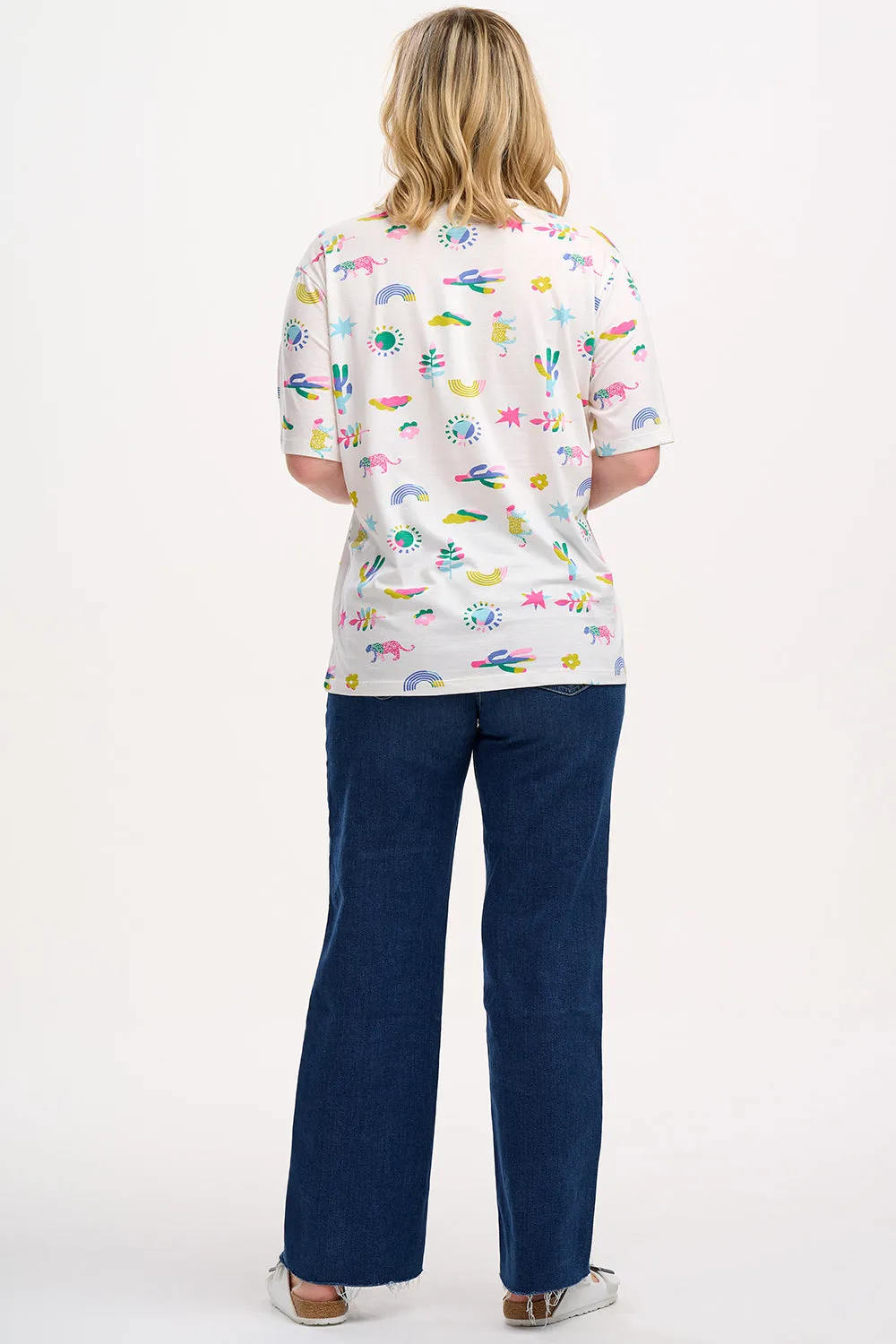 Kinsley Relaxed T-shirt - Off-White. Summer Joy