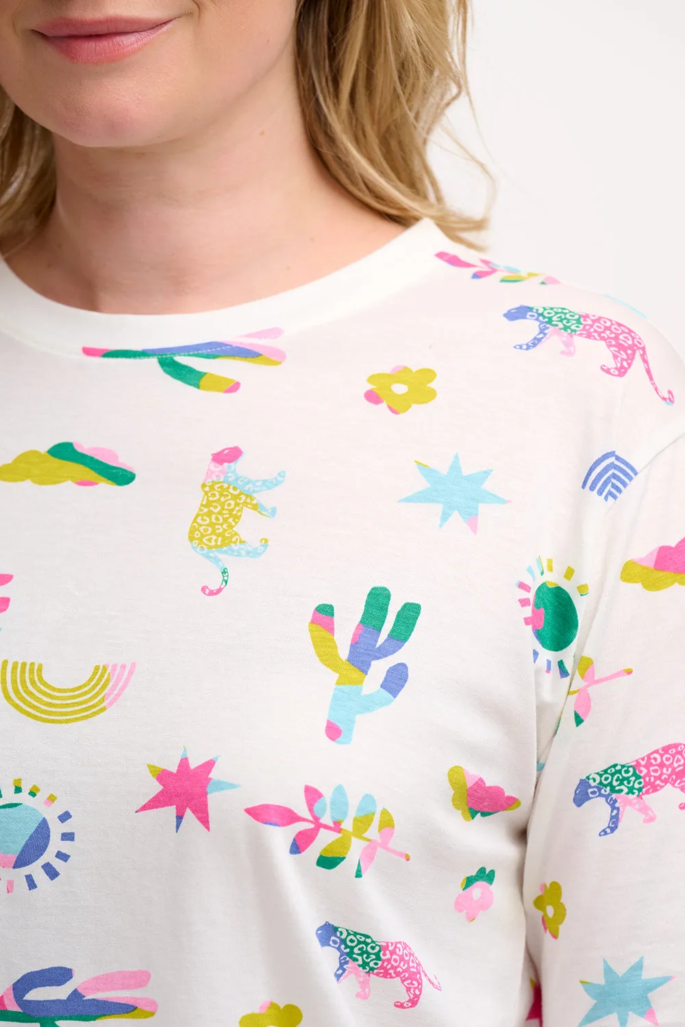Kinsley Relaxed T-shirt - Off-White. Summer Joy