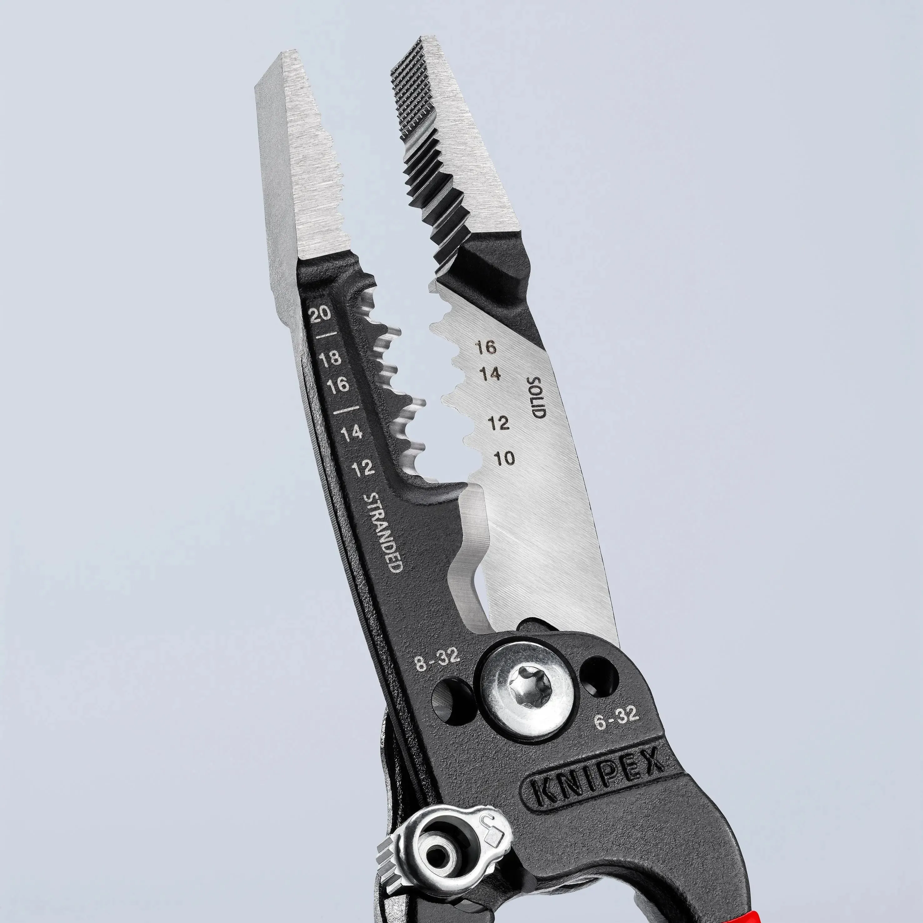 Knipex 13728SBA - 8" Forged Wire Stripper 20-10 AWG