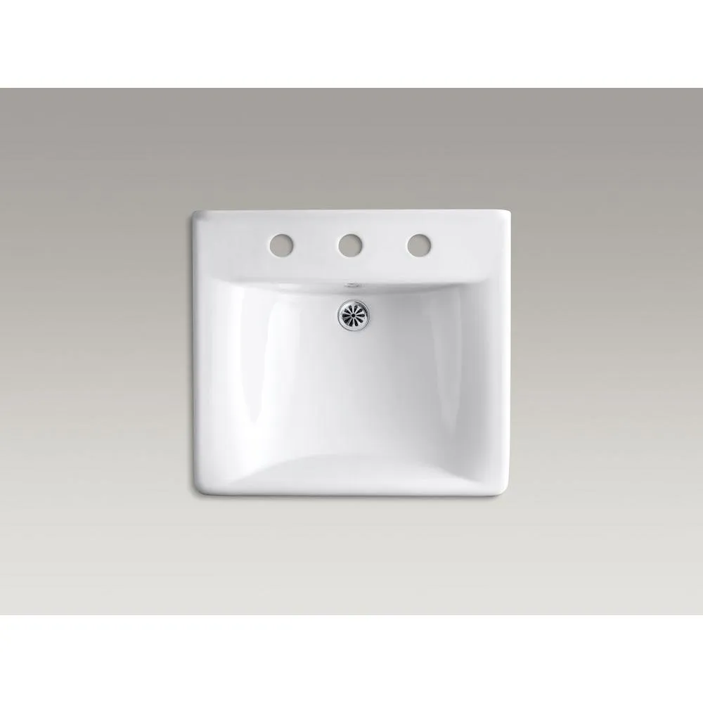 KOHLER K-2053-0 Soho Wall-Mount Bathroom Sink, White
