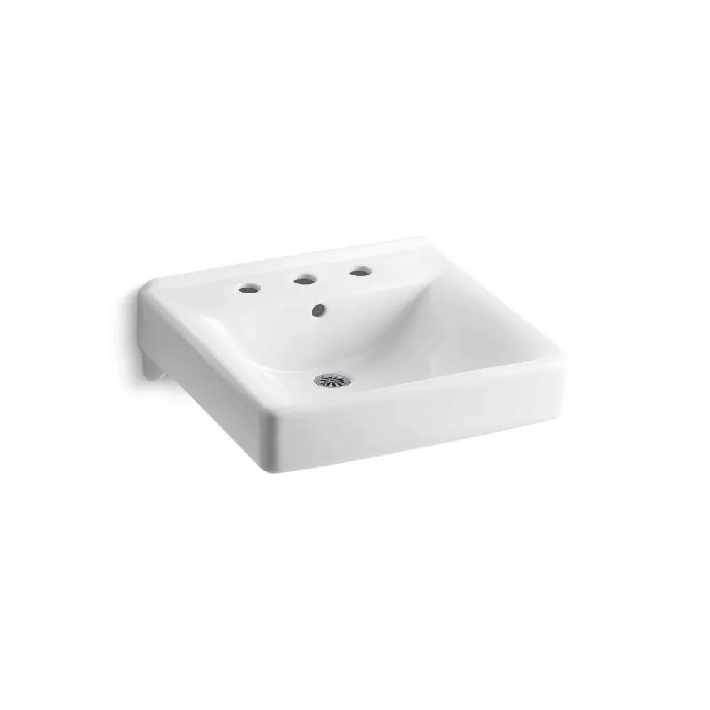 KOHLER K-2053-0 Soho Wall-Mount Bathroom Sink, White
