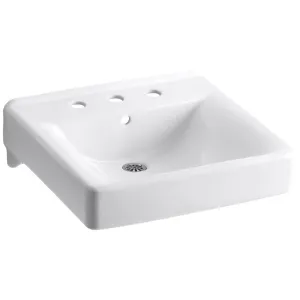 KOHLER K-2053-0 Soho Wall-Mount Bathroom Sink, White