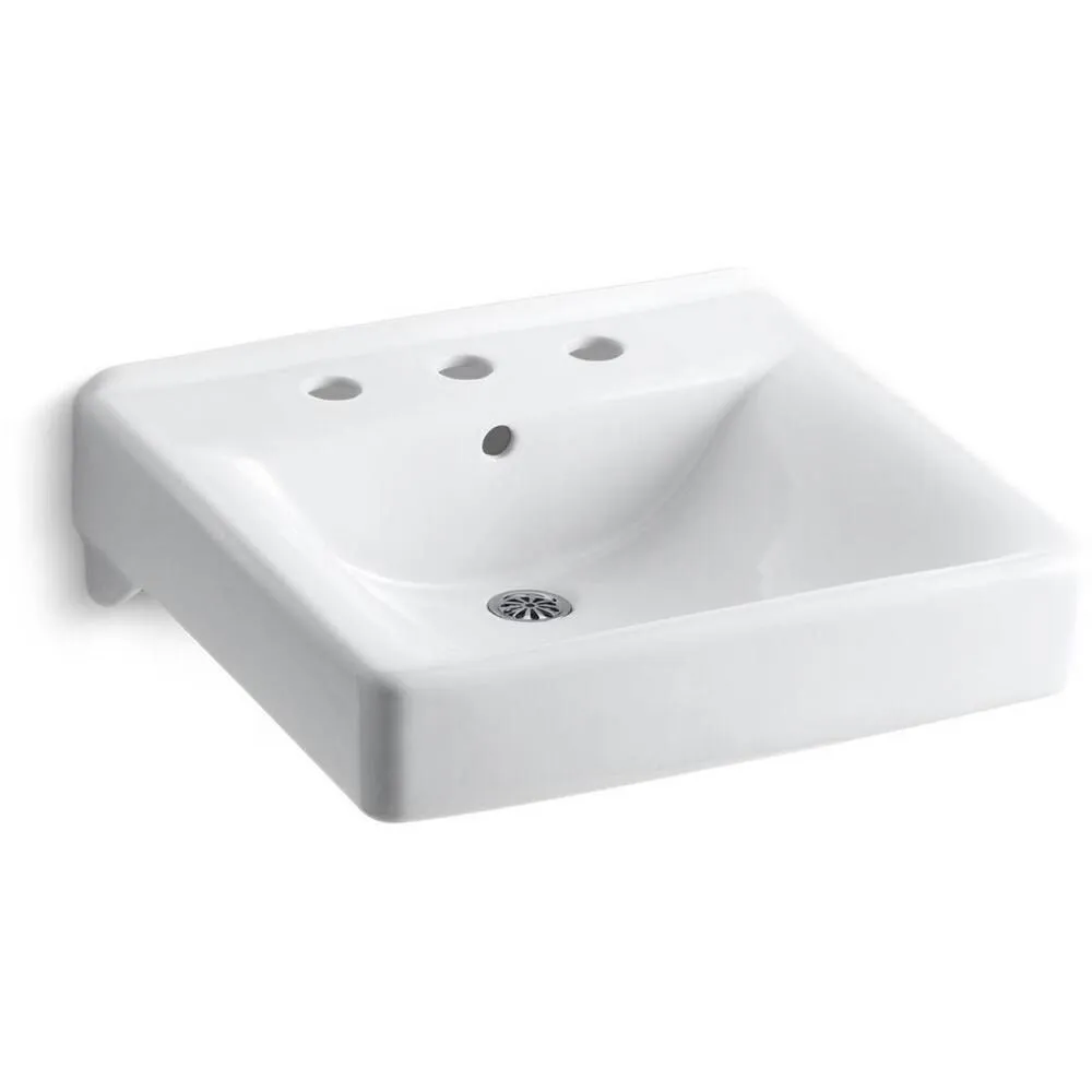 KOHLER K-2053-0 Soho Wall-Mount Bathroom Sink, White