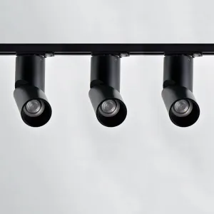 LED Single Spot Track Light Kit | Black | White | 2M & 3 Lights | L-Component