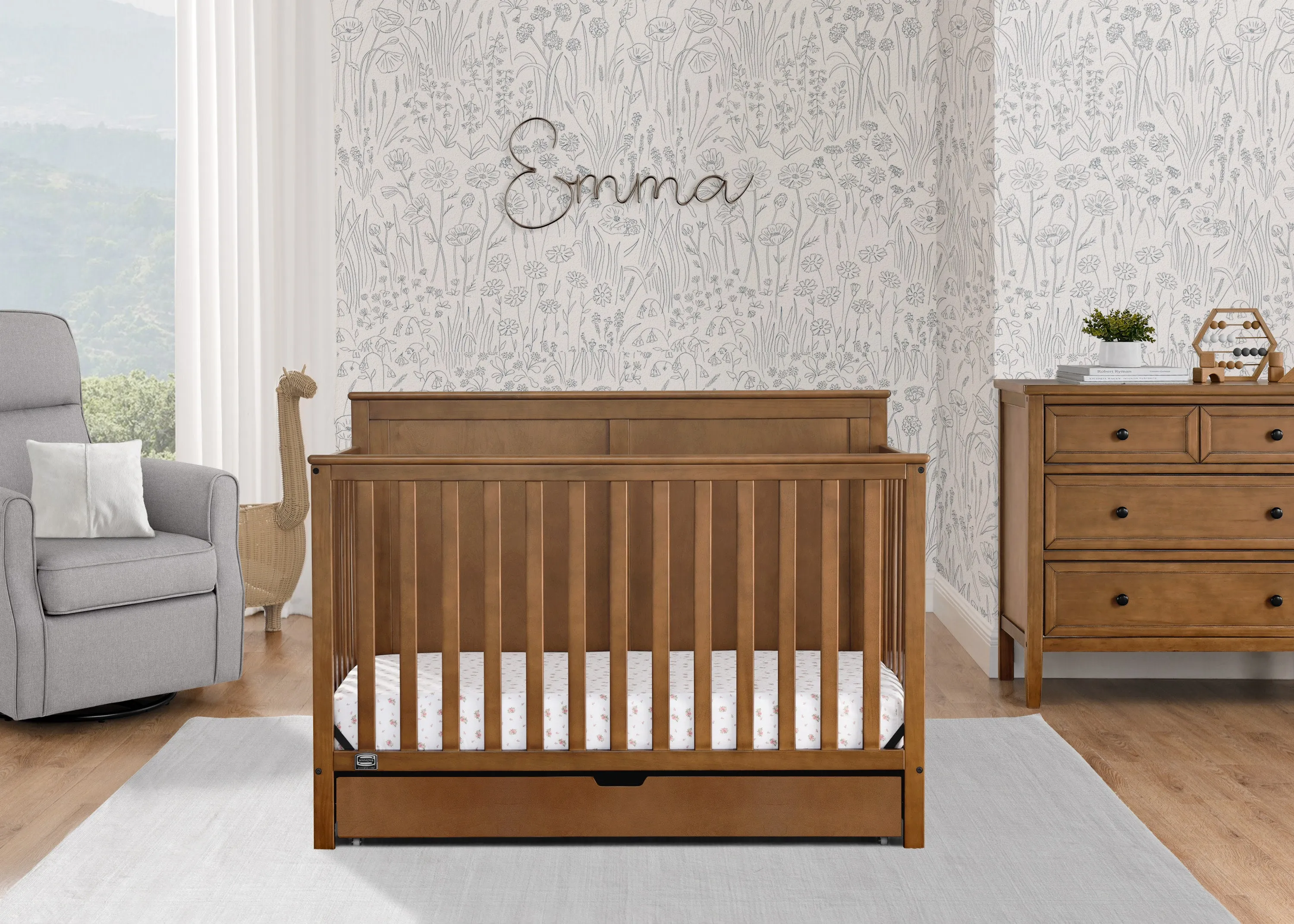 Logan 6-in-1 Convertible Crib with Underdrawer