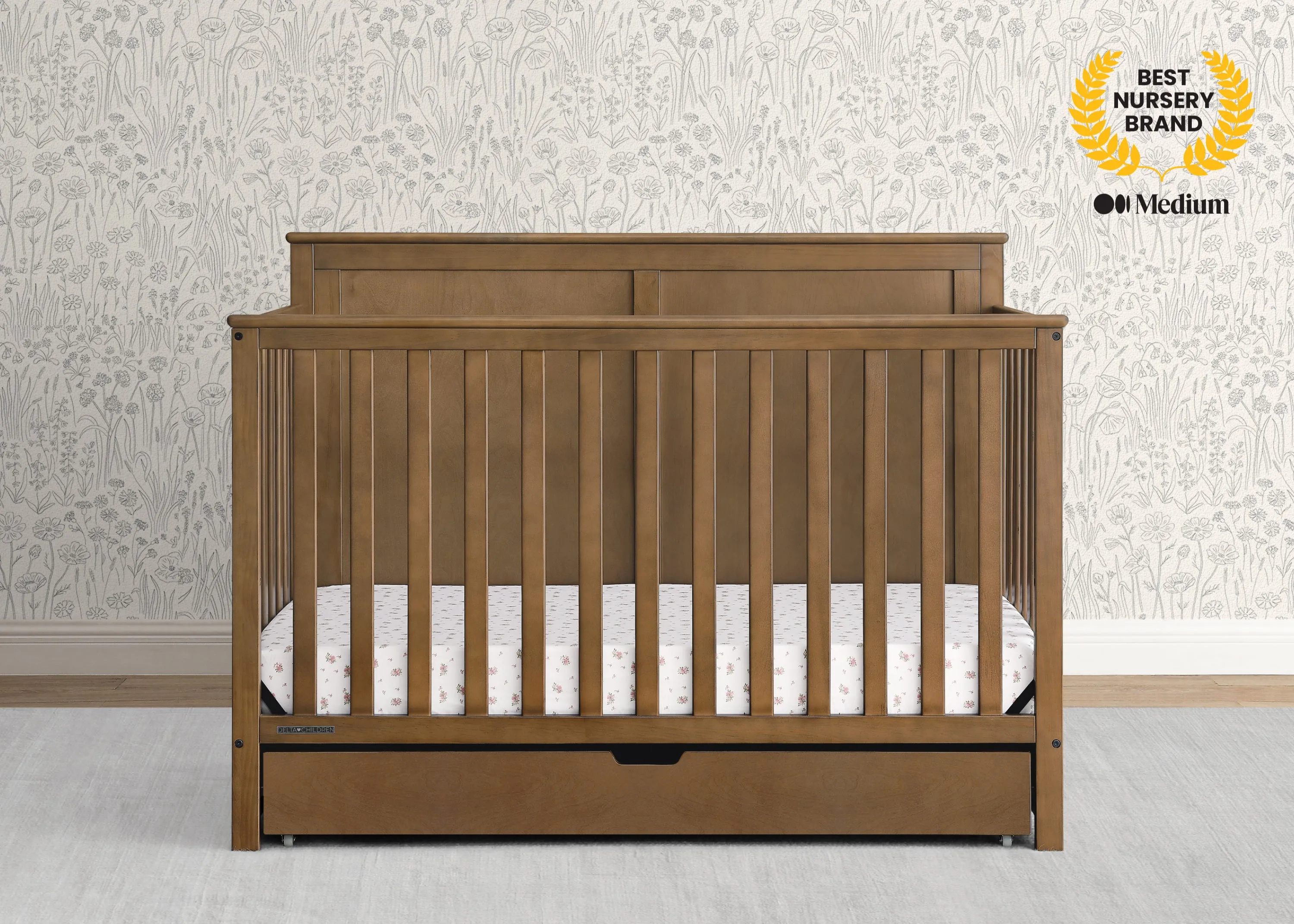 Logan 6-in-1 Convertible Crib with Underdrawer