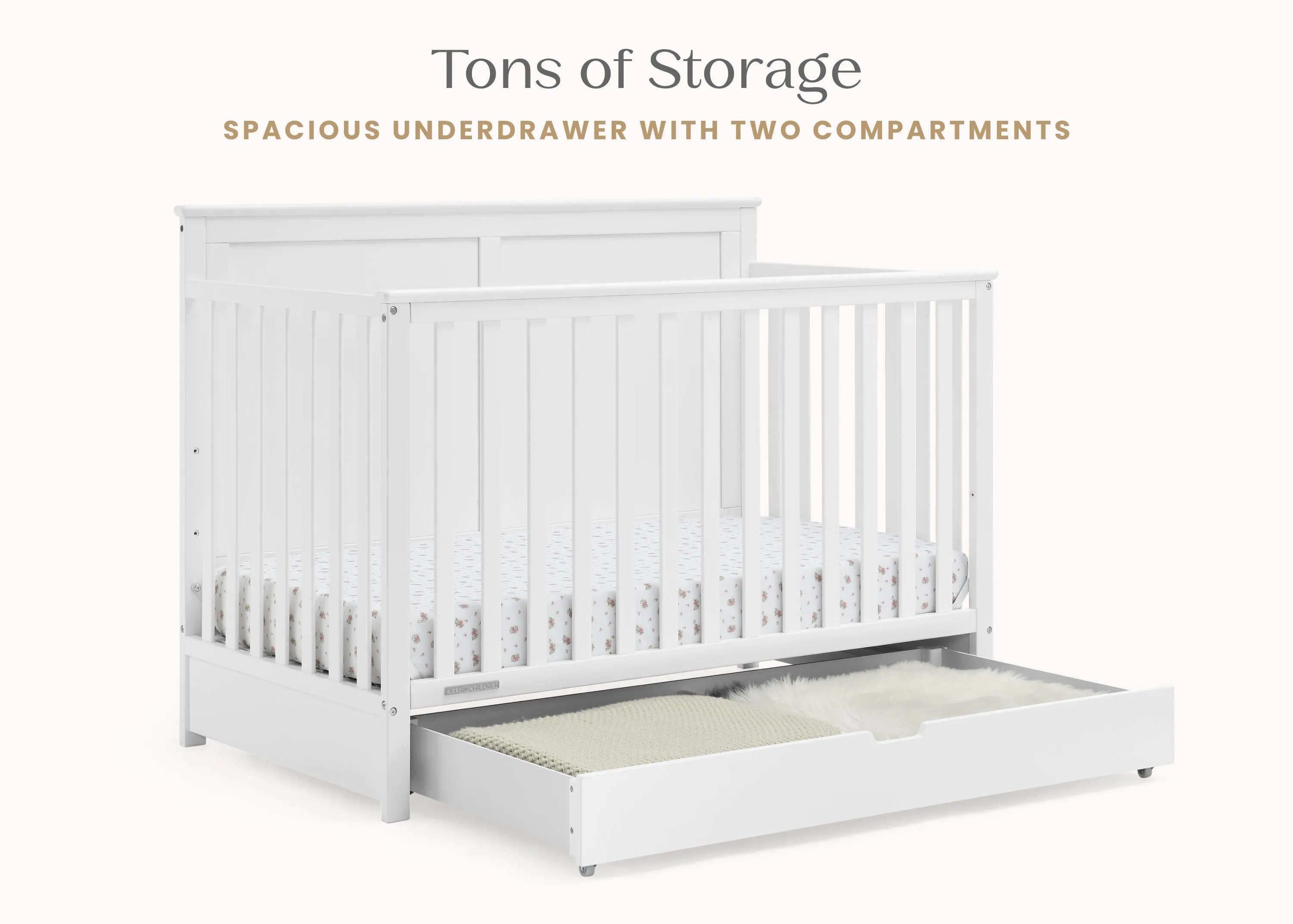 Logan 6-in-1 Convertible Crib with Underdrawer