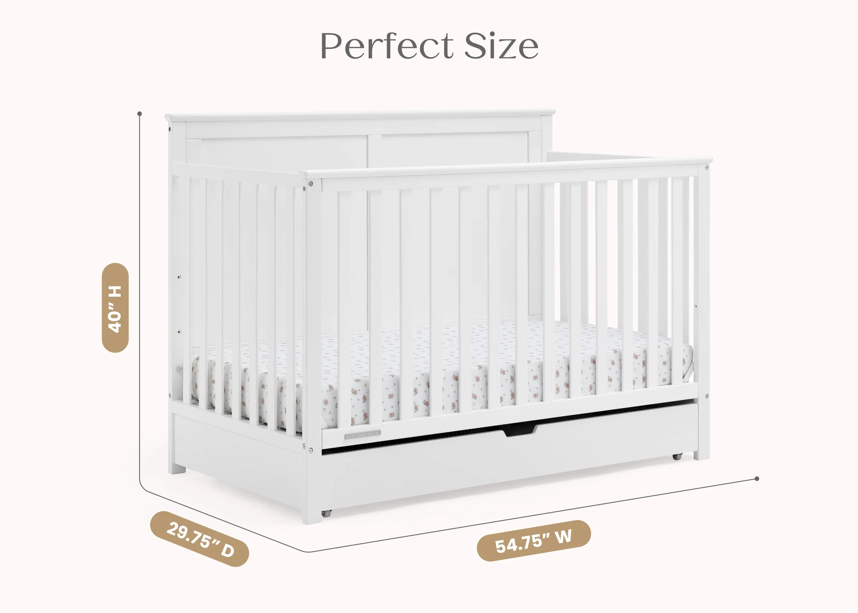 Logan 6-in-1 Convertible Crib with Underdrawer