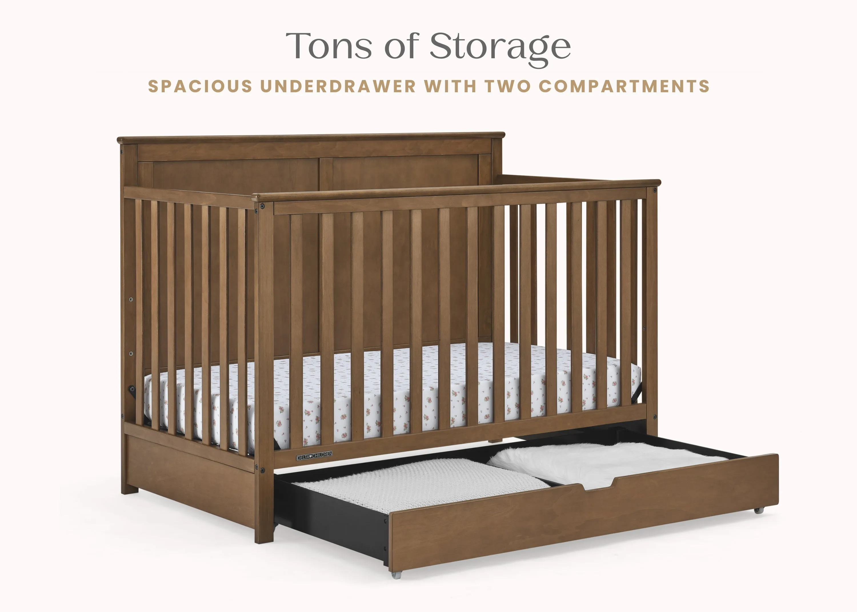 Logan 6-in-1 Convertible Crib with Underdrawer