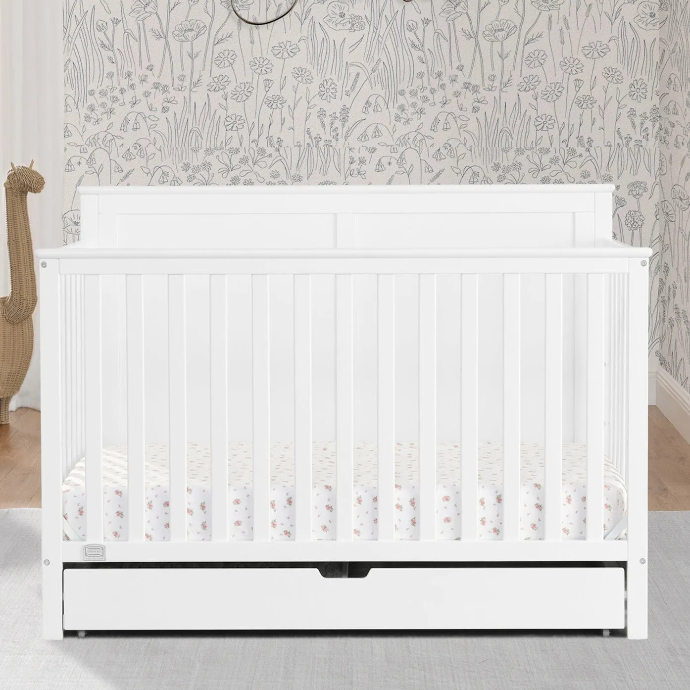 Logan 6-in-1 Convertible Crib with Underdrawer
