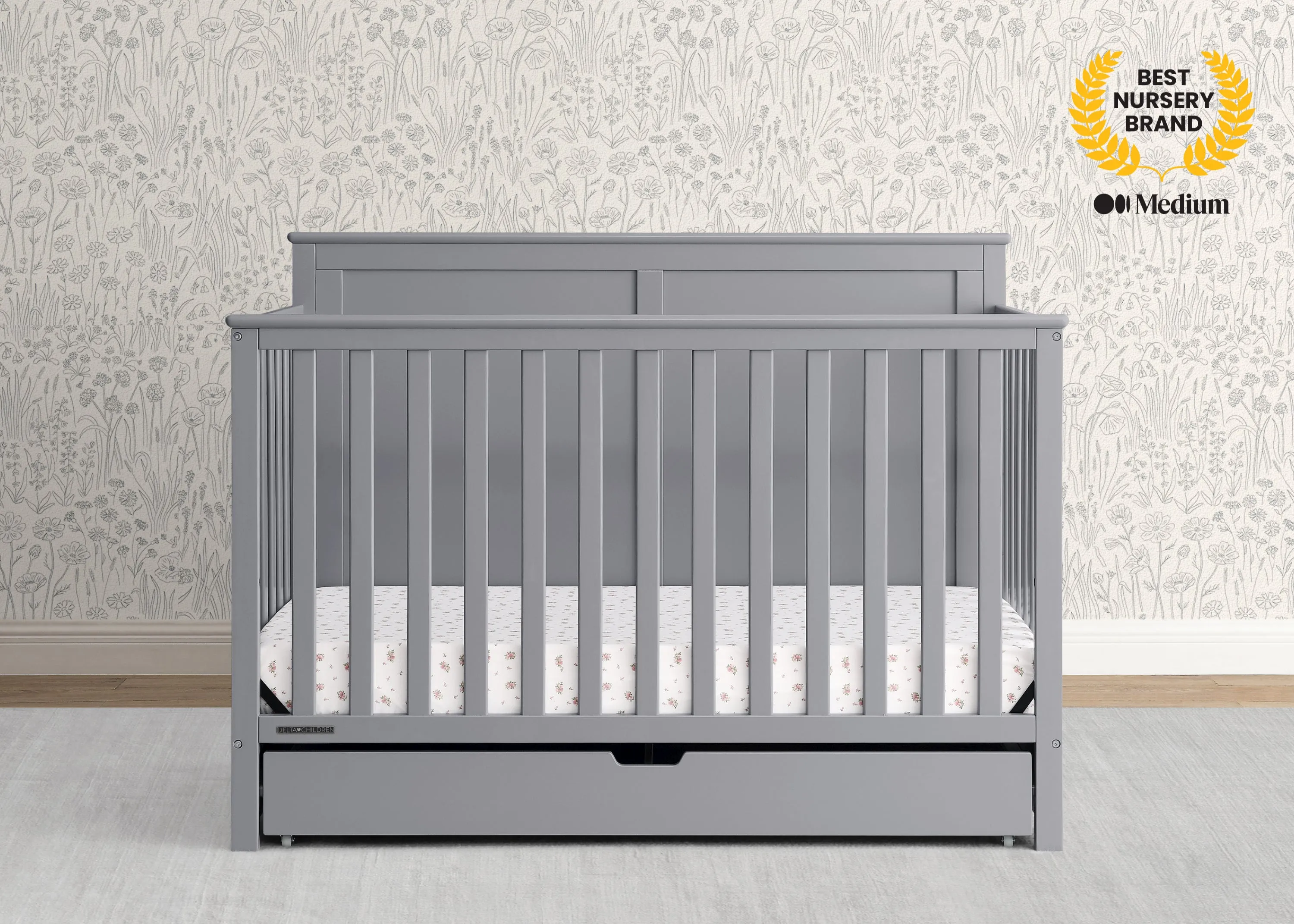 Logan 6-in-1 Convertible Crib with Underdrawer