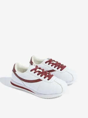 LUNA BLU White Lace-Up Sneakers