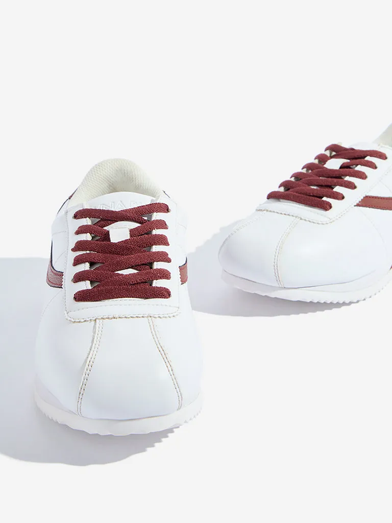 LUNA BLU White Lace-Up Sneakers