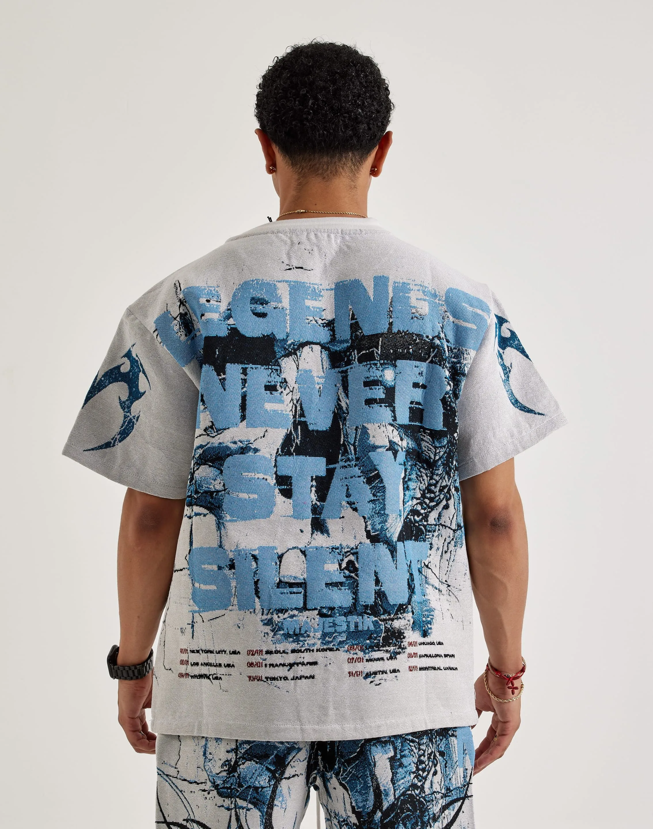 Majestik Skull Face Tapestry Tee