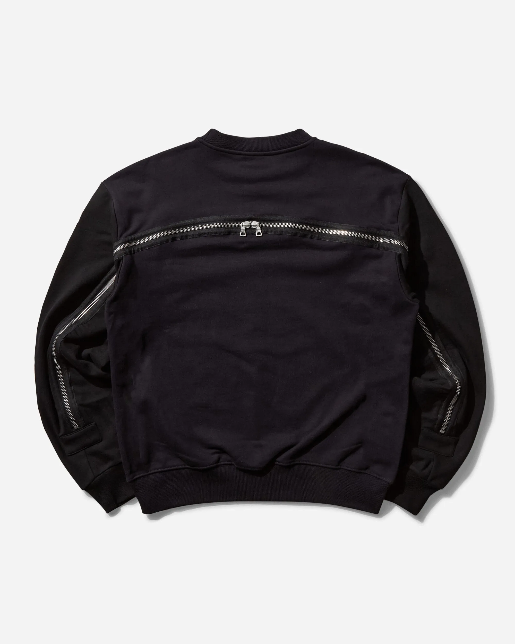 Men's Back Zip Crewneck Sweatshirt Navy