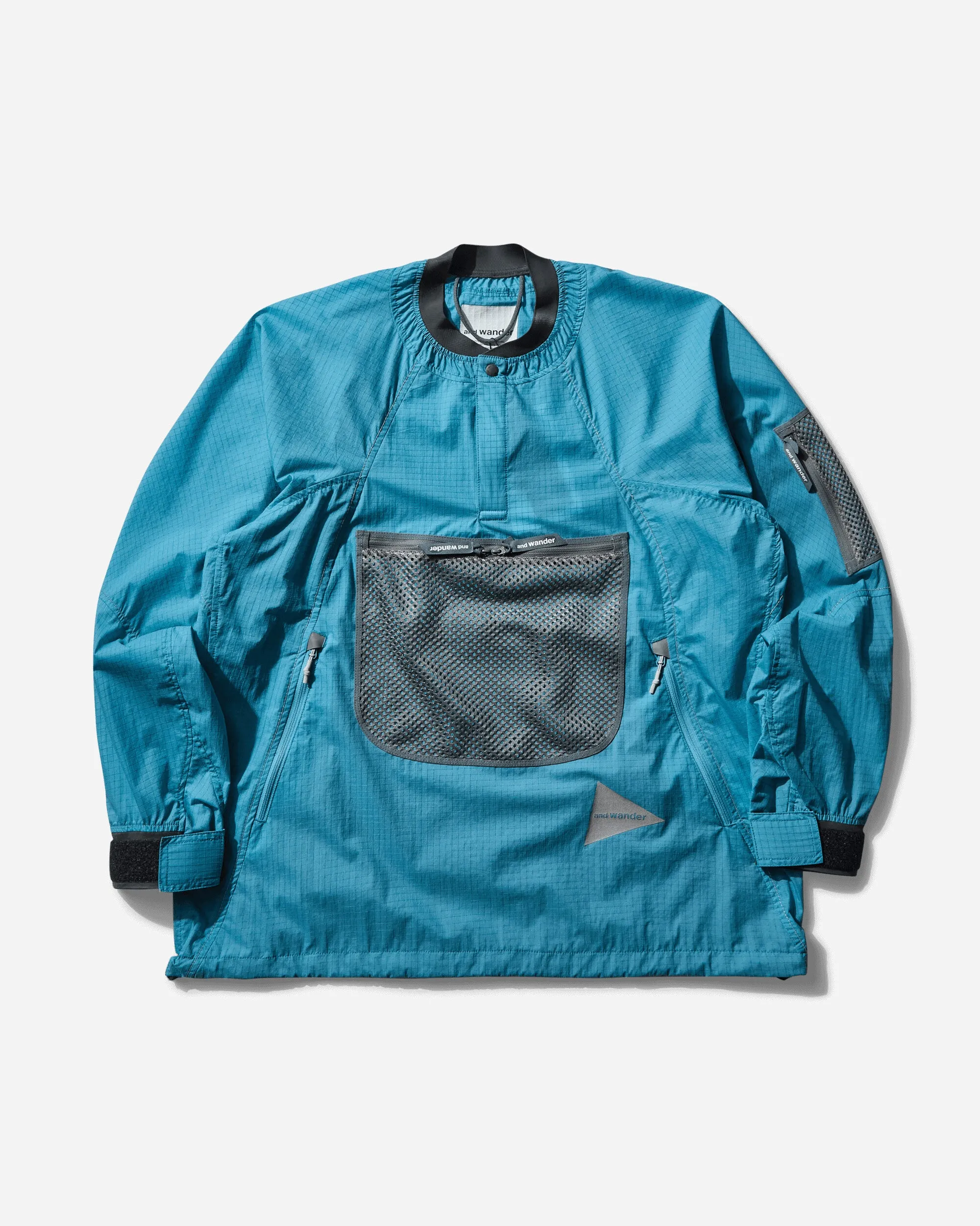 Men's Breath Rip Pullover Jacket Light Blue