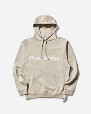 Men's Flower Loose Fit Hoodie Sand