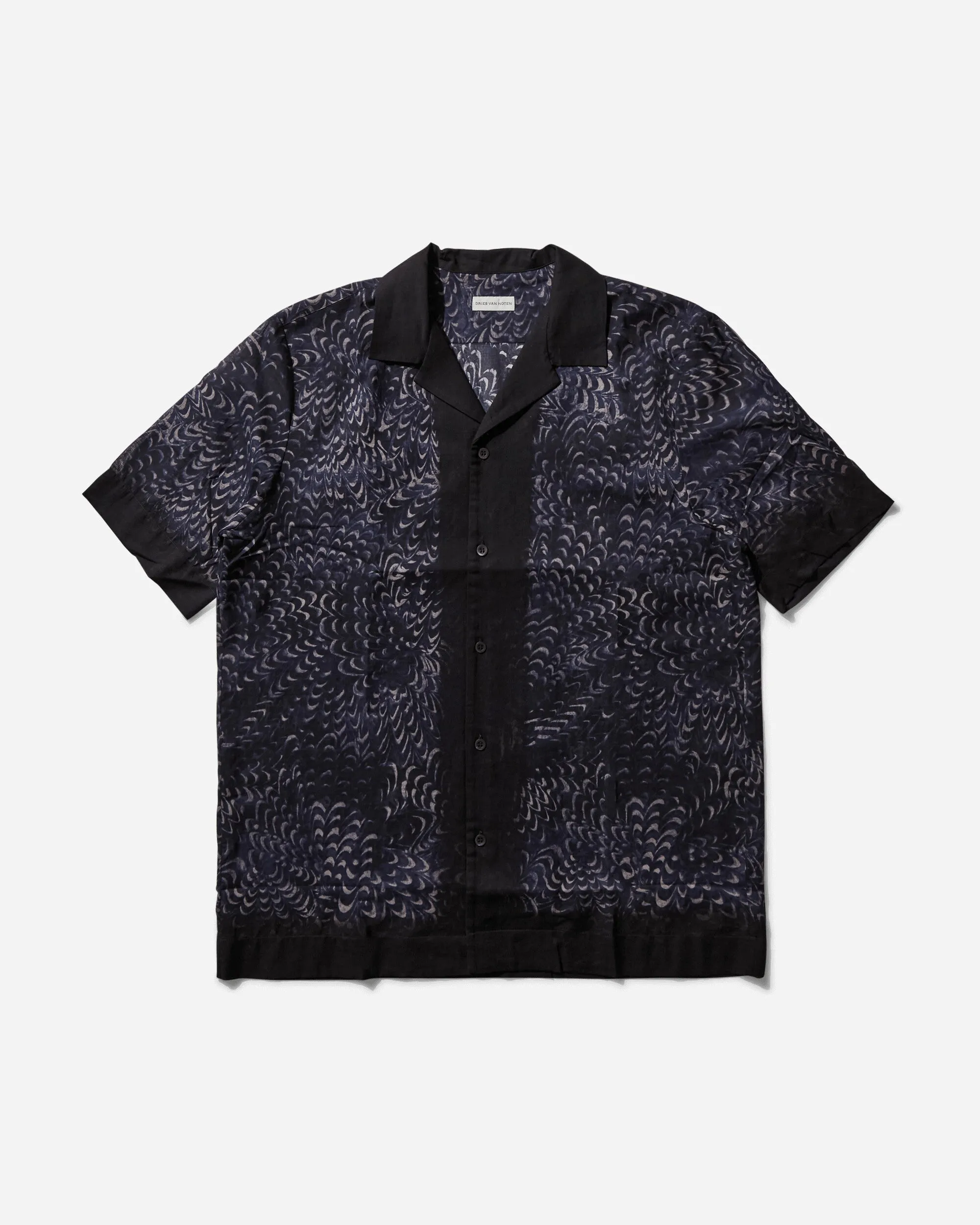 Men's Printed Shortsleeve Shirt Navy