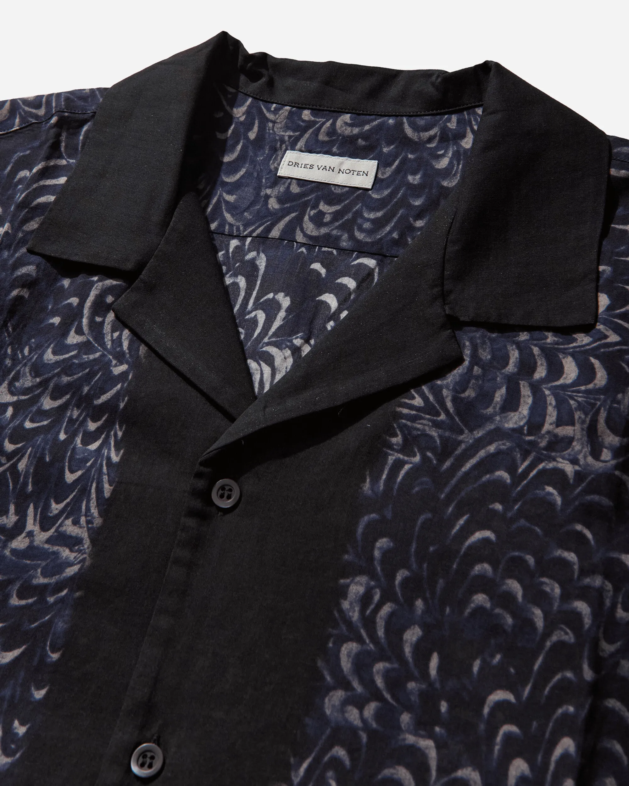 Men's Printed Shortsleeve Shirt Navy