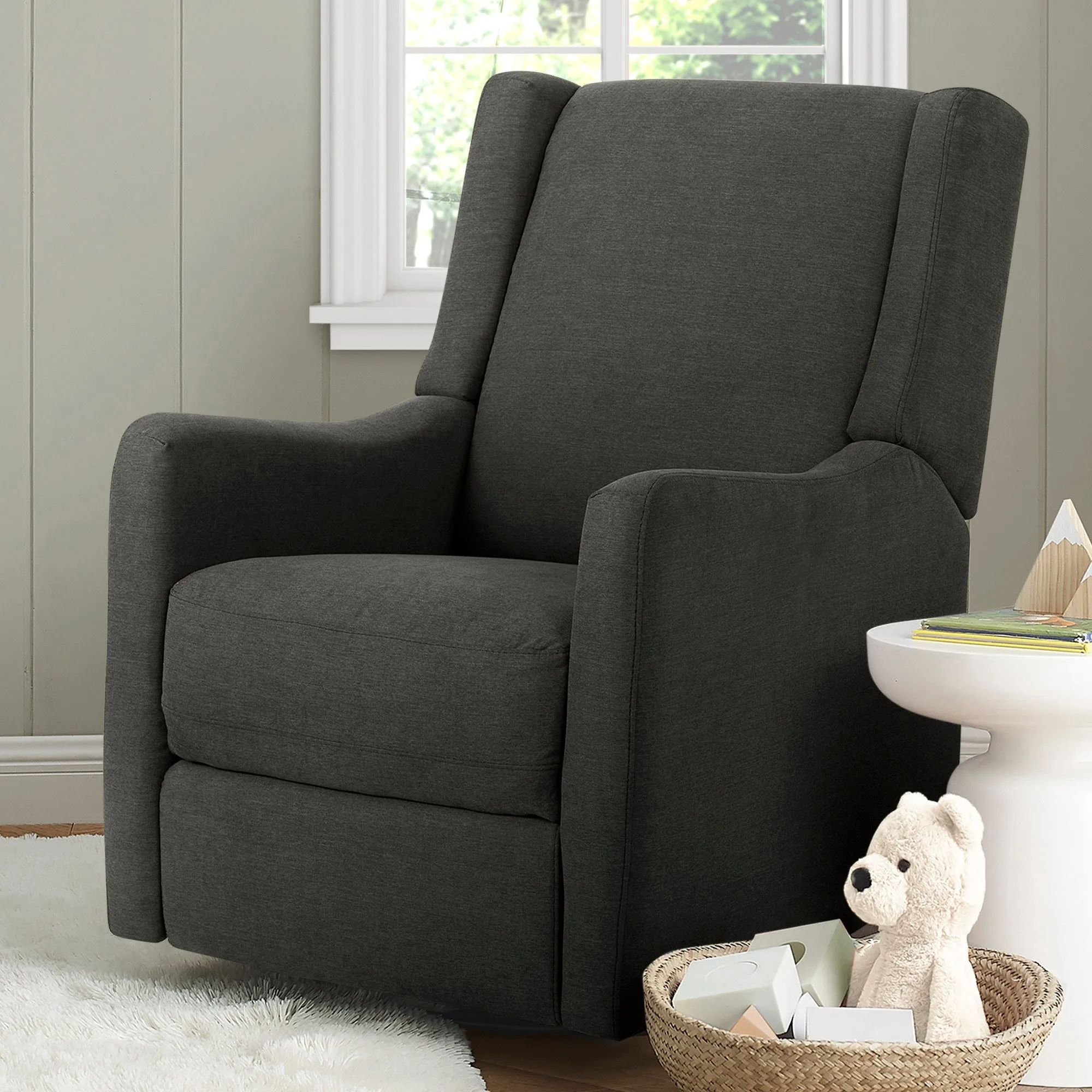 Mercer Electronic Power Recliner and Swivel Glider with USB-A and Type-C Ports in Stain-Resistant Performance Fabric