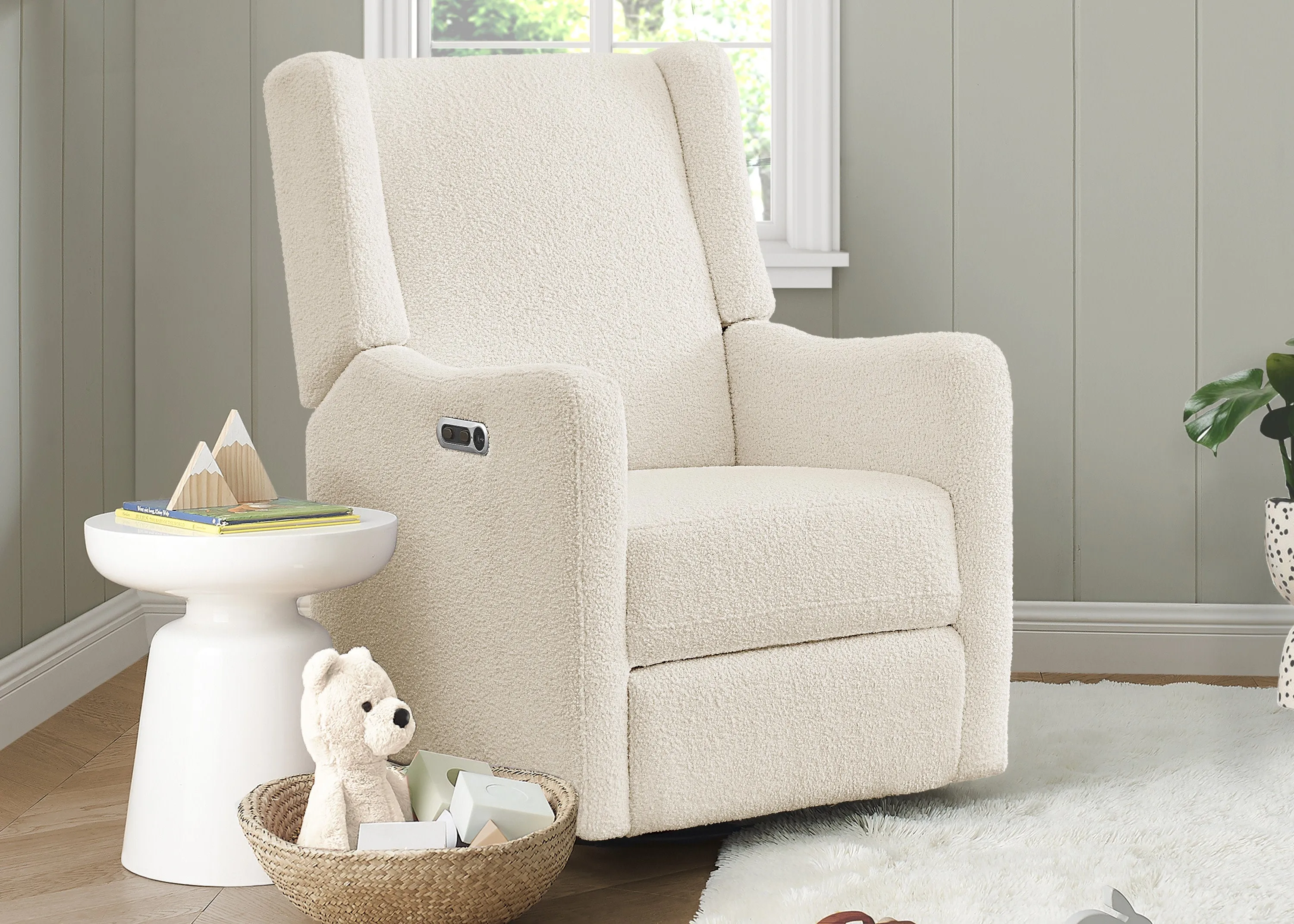 Mercer Electronic Power Recliner and Swivel Glider with USB-A and Type-C Ports in Stain-Resistant Performance Fabric