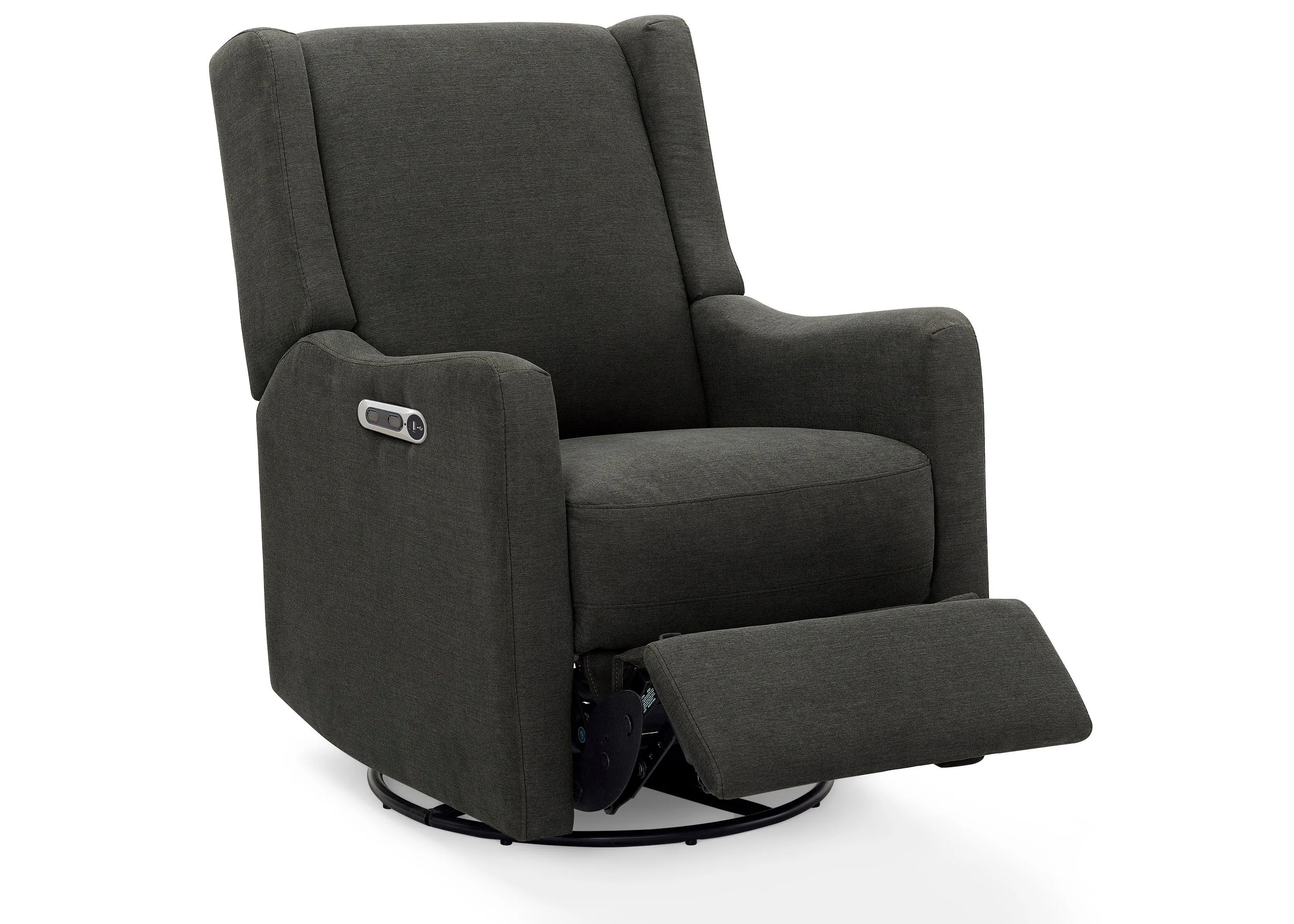 Mercer Electronic Power Recliner and Swivel Glider with USB-A and Type-C Ports in Stain-Resistant Performance Fabric