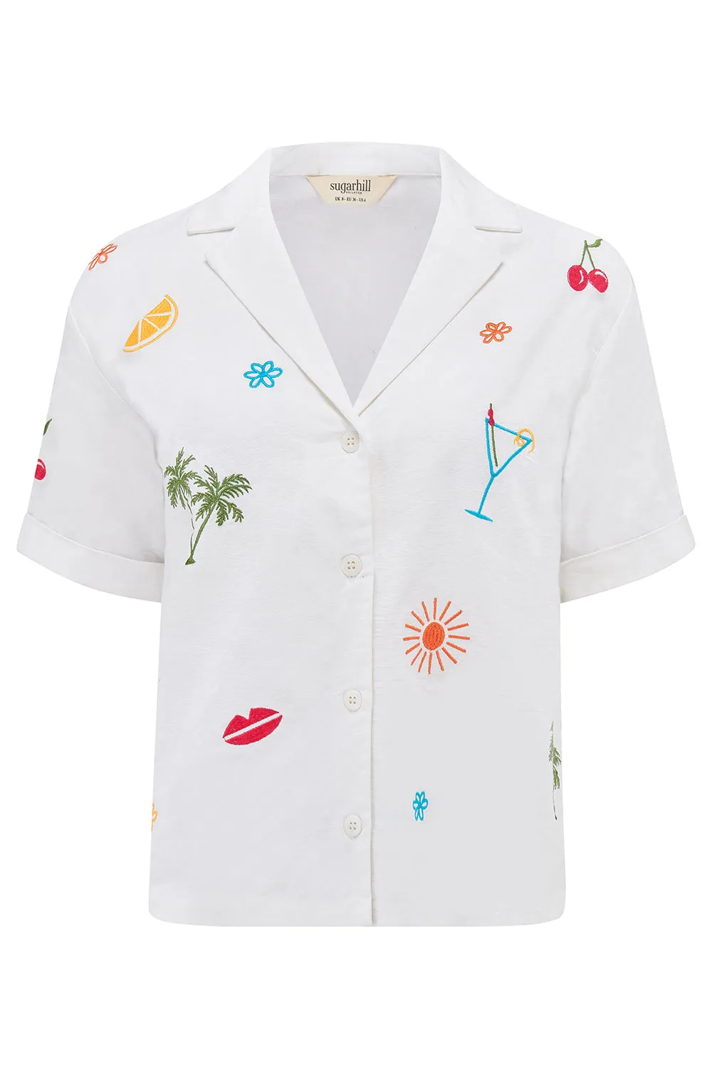 Michelle Shirt - Off-White. Fruit Cocktail