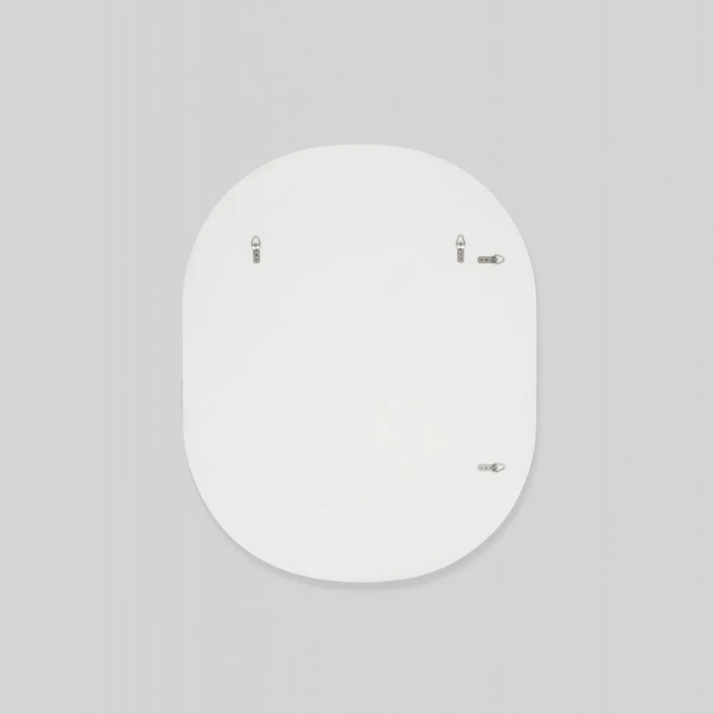 Miller Large Bright Whit Oval Mirror 90cm x 110cm