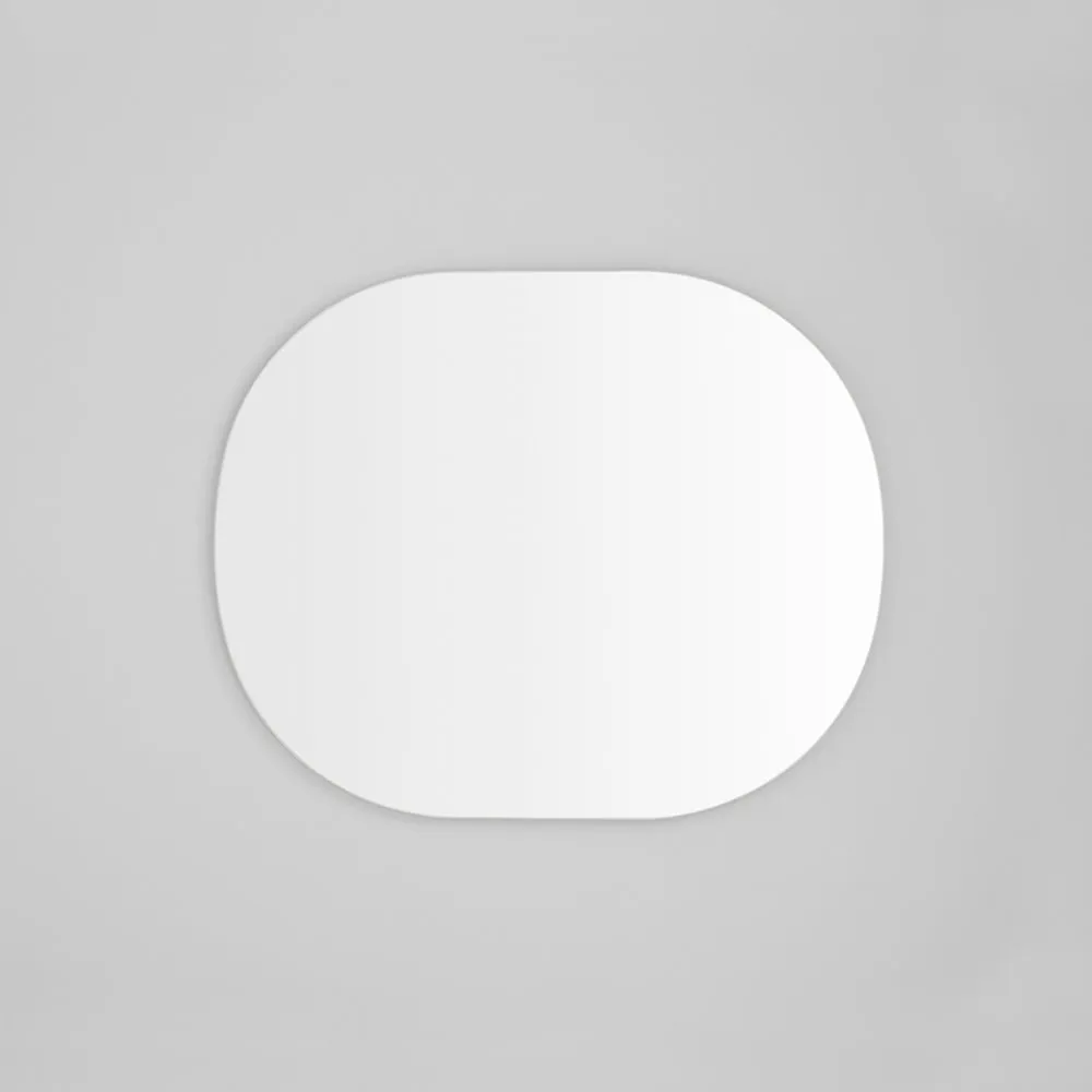 Miller Large Bright Whit Oval Mirror 90cm x 110cm