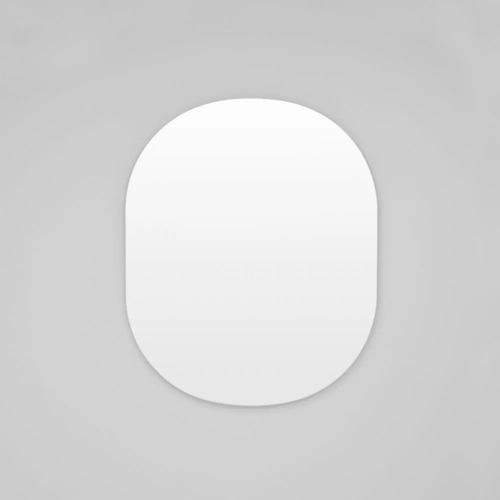 Miller Large Bright Whit Oval Mirror 90cm x 110cm