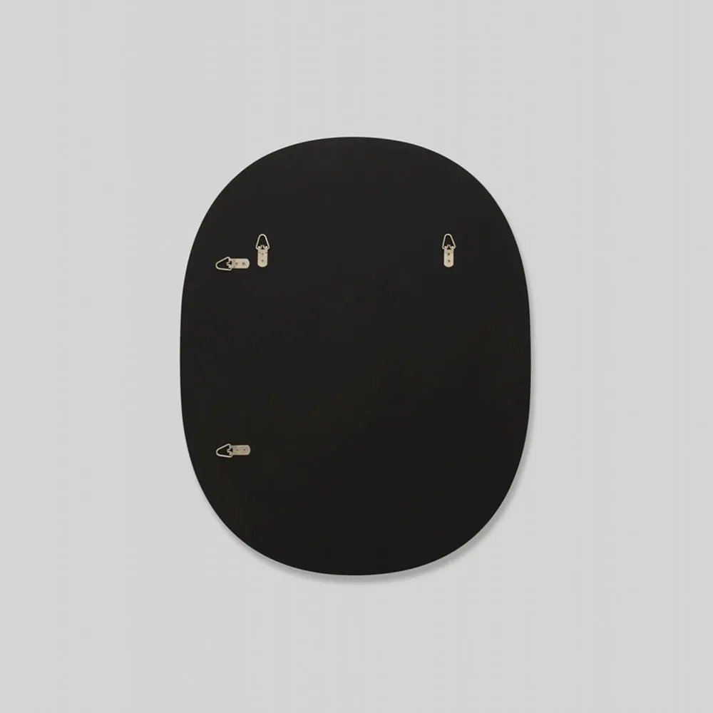 Miller Small Black Oval Mirror 60cm x 75cm