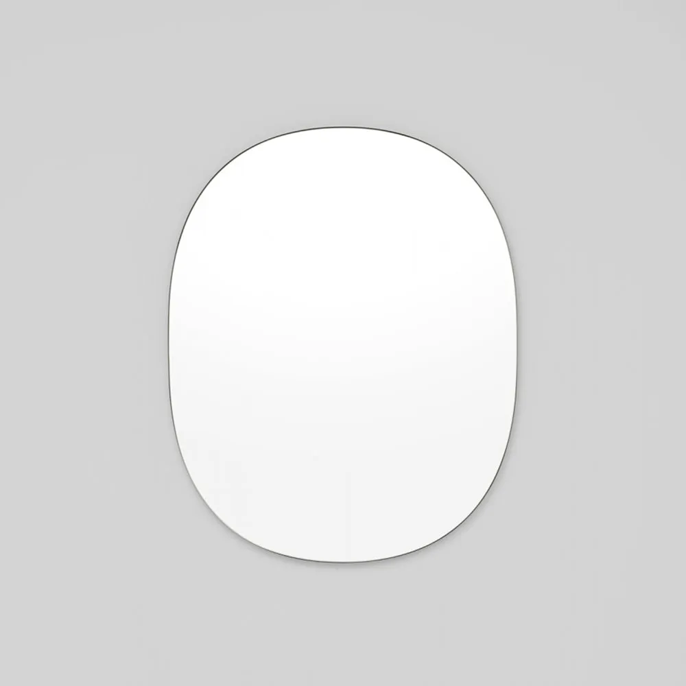 Miller Small Black Oval Mirror 60cm x 75cm