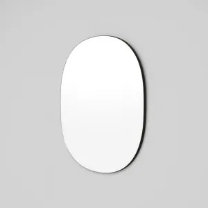Miller Small Black Oval Mirror 60cm x 75cm
