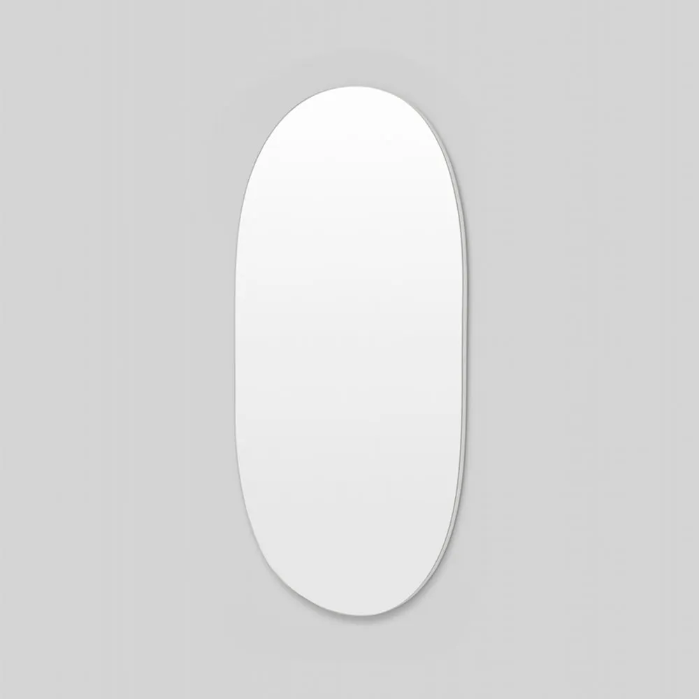 Miller Tall Bright White Oval Mirror 80cm x 150cm