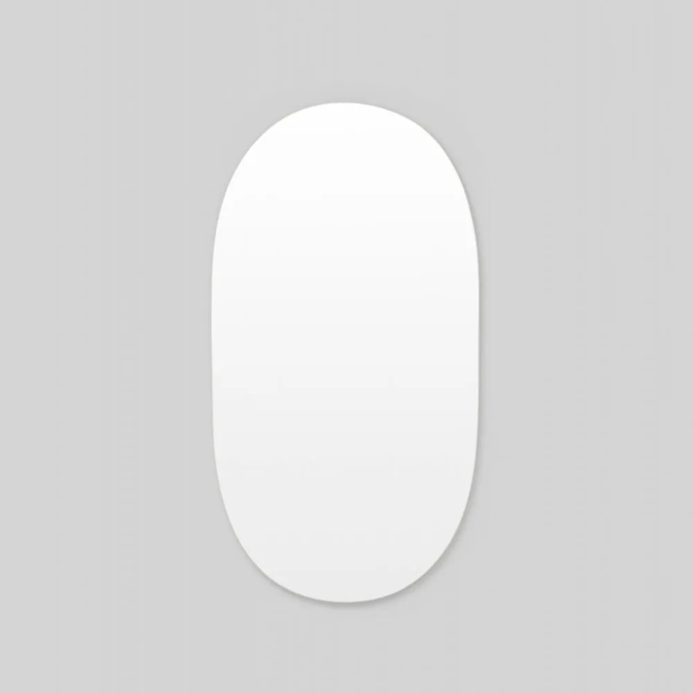 Miller Tall Bright White Oval Mirror 80cm x 150cm