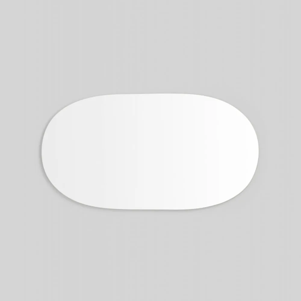 Miller Tall Bright White Oval Mirror 80cm x 150cm