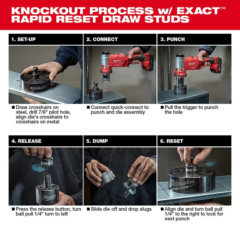 Milwaukee 2677-23  -  M18 FORCE LOGIC 6T Knockout Tool 1/2" - 4" Kit (Special order item)