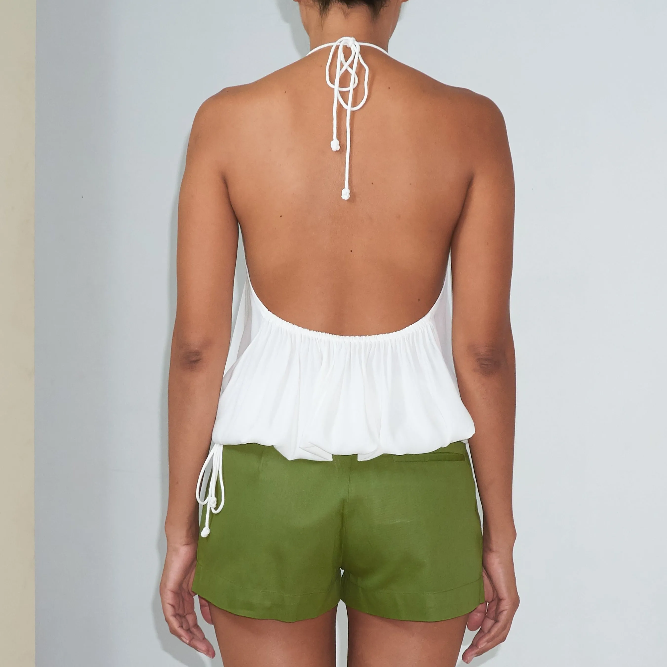 MINI BERMUDA - Cotton Twill | Moss Green