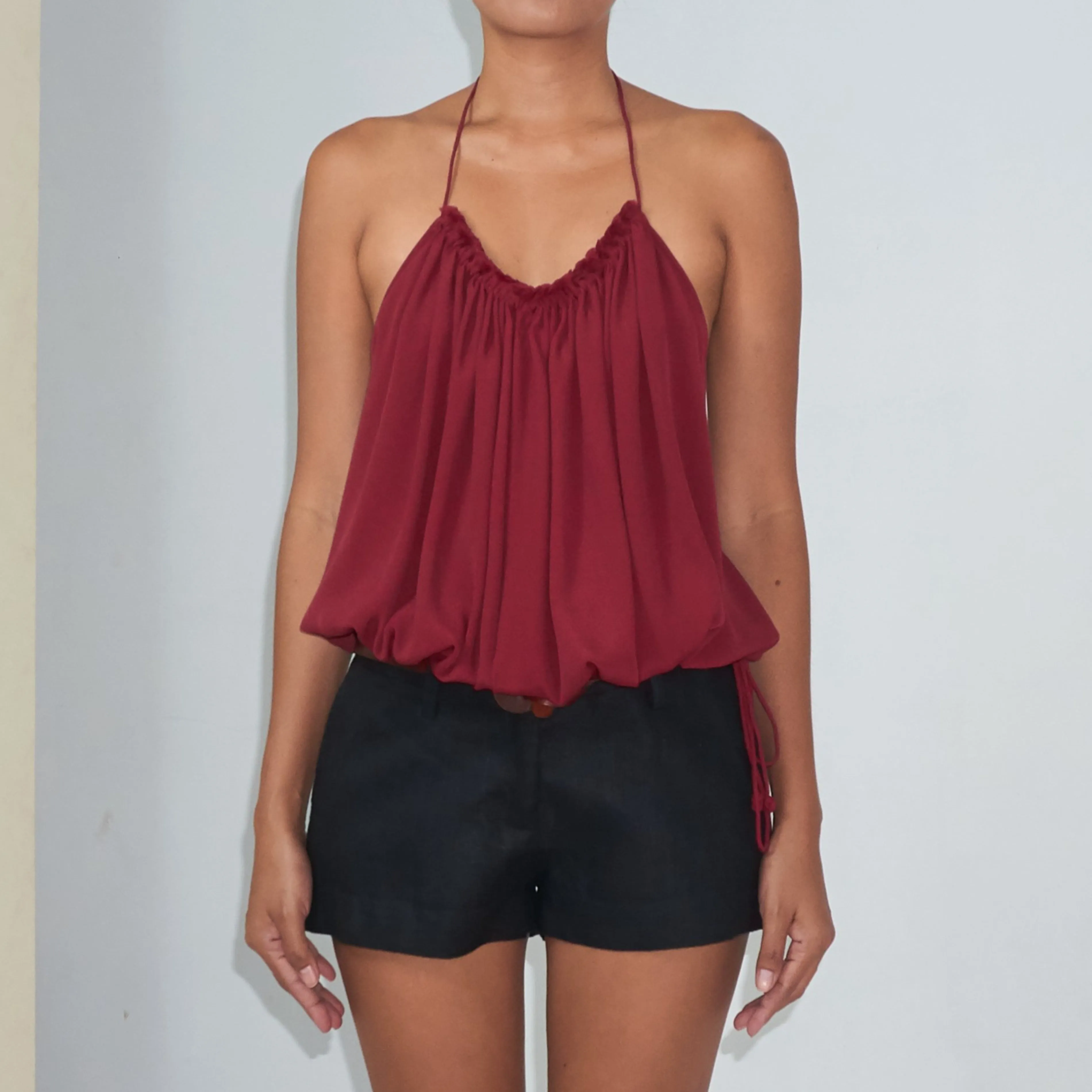 MINI BERMUDA - Linen | Black