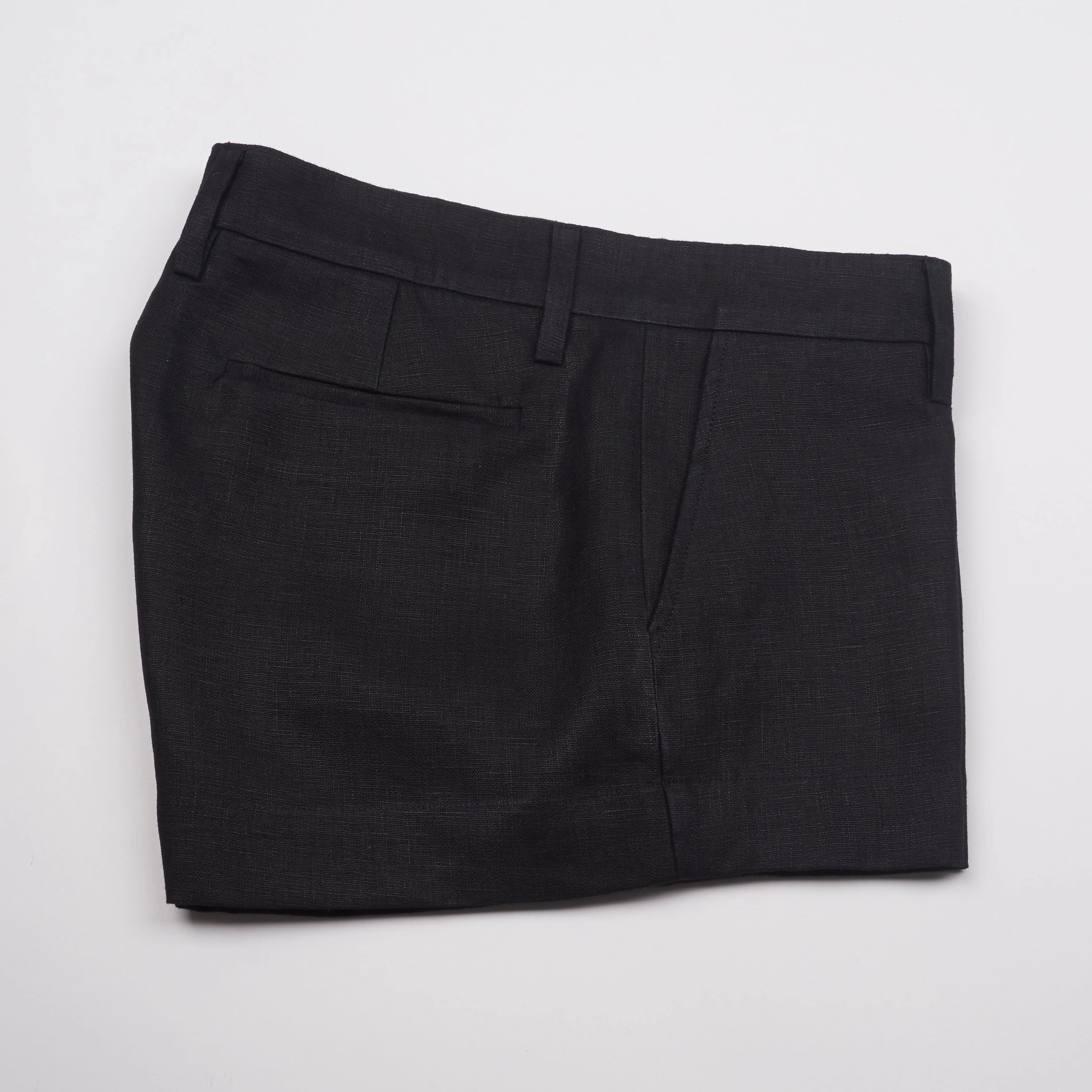 MINI BERMUDA - Linen | Black