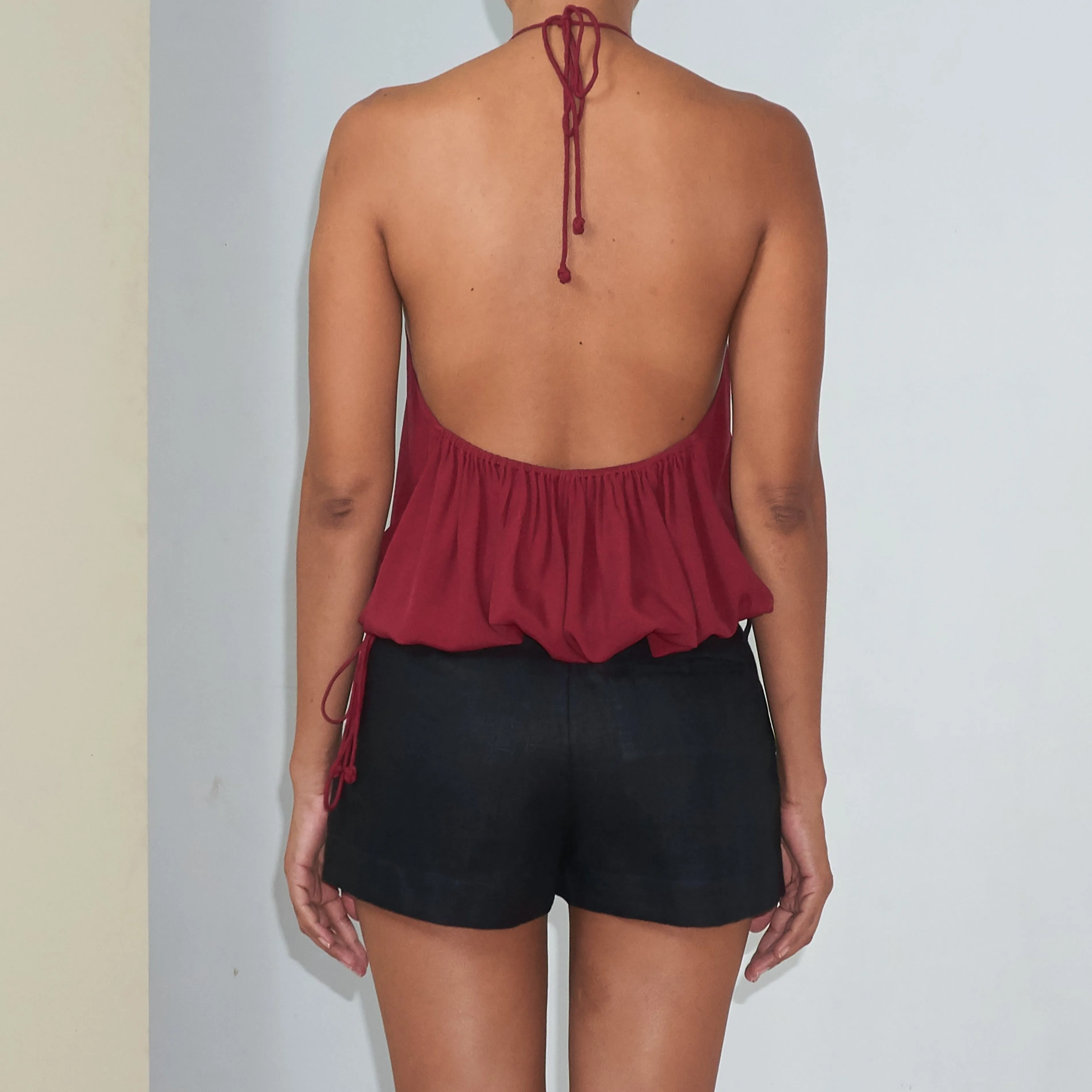 MINI BERMUDA - Linen | Black