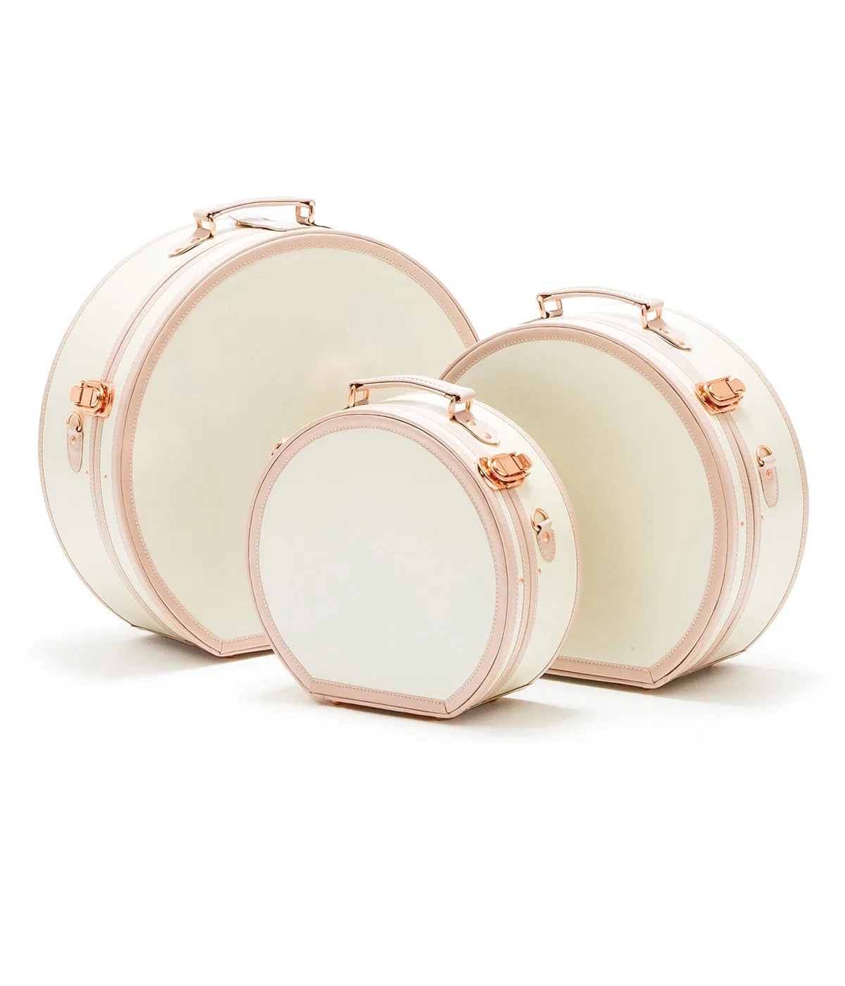 Minimalism Small Hat Box - Cream White's