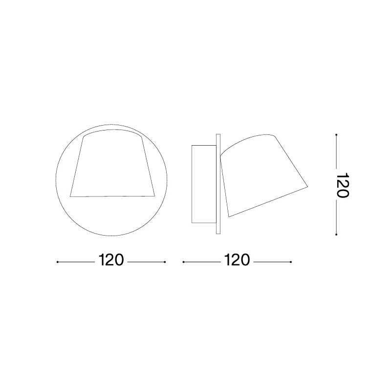 Modern Rotatable Aluminium Wall Light