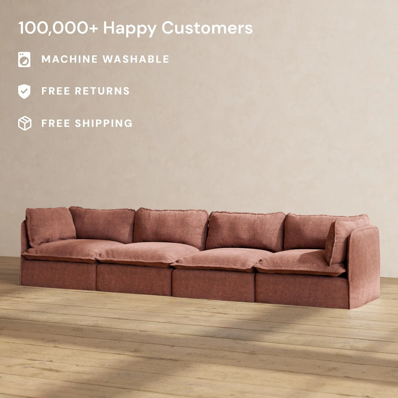 Modular Performance 4-Seater in Chestnut | Deluxe Blend