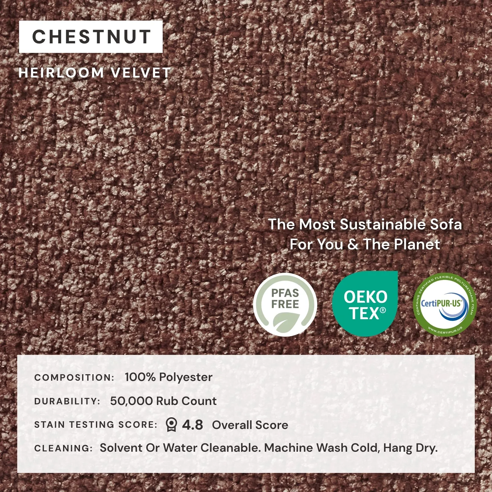 Modular Performance 7-Seater Open-Ends U-Sectional in Chestnut | Deluxe Blend