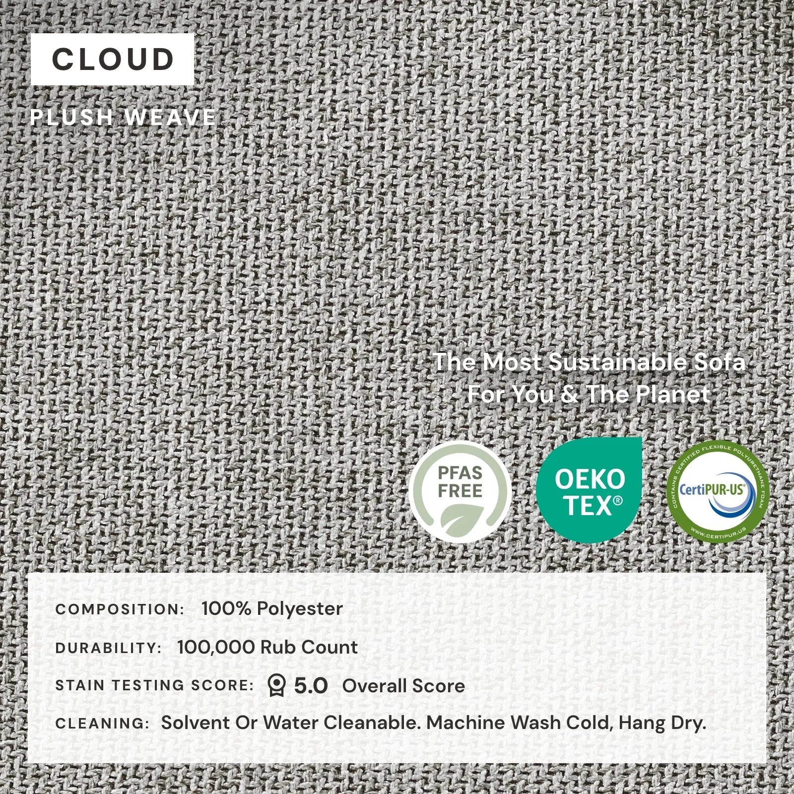 Modular Performance 8-Seater Open-Ends U-Sectional in Cloud | Relaxed Blend